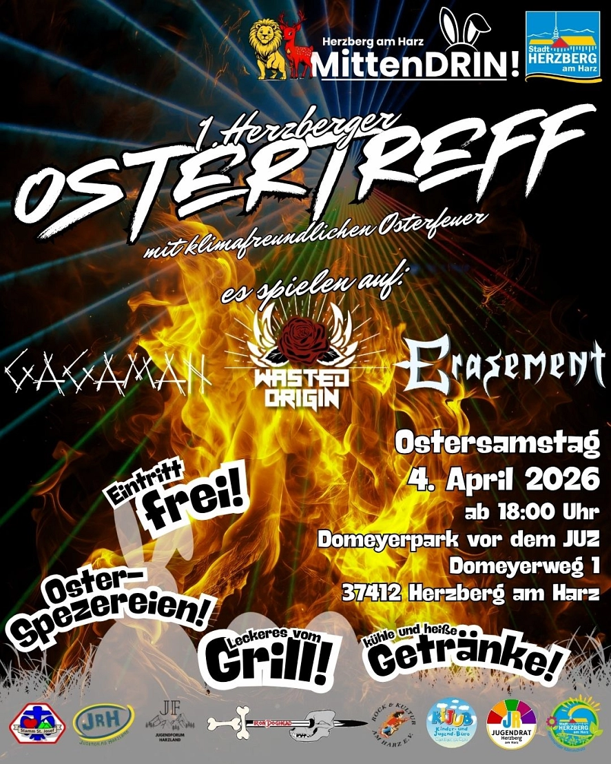 1.  klimafreundliches Osterfeuer&nbsp;&copy;&nbsp;Stadt Herzberg am Harz