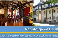Anzeilge: Nachfolger*in gesucht! Restaurant im Stammhausflügel des Herzberger Welfenschlosses Nachfolger*in gesucht! Restaurant im Stammhausflügel des Herzberger Welfenschlosses