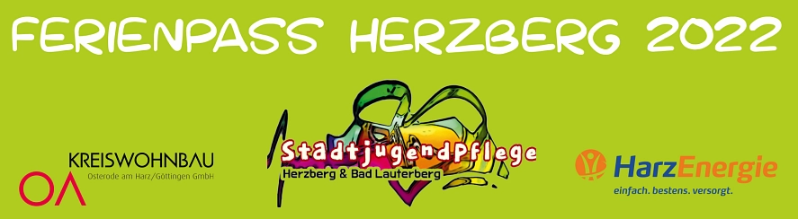 Banner Ferienpass 2022&nbsp;&copy;&nbsp;Stadt Herzberg am Harz