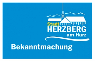 Bekanntmachung&nbsp;&copy;&nbsp;Stadt Herzberg am Harz