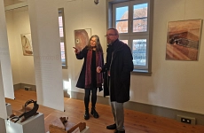 Christopher Wagner, besuchte jüngst mit Frau Astrid Vettel, Museumsberaterin vom Landschaftsverband Südniedersachsen, die Ausstellung und konnte persönlich Einblicke in die kreative und vielfältige Gestaltung der Brotkunst gewinnen.
