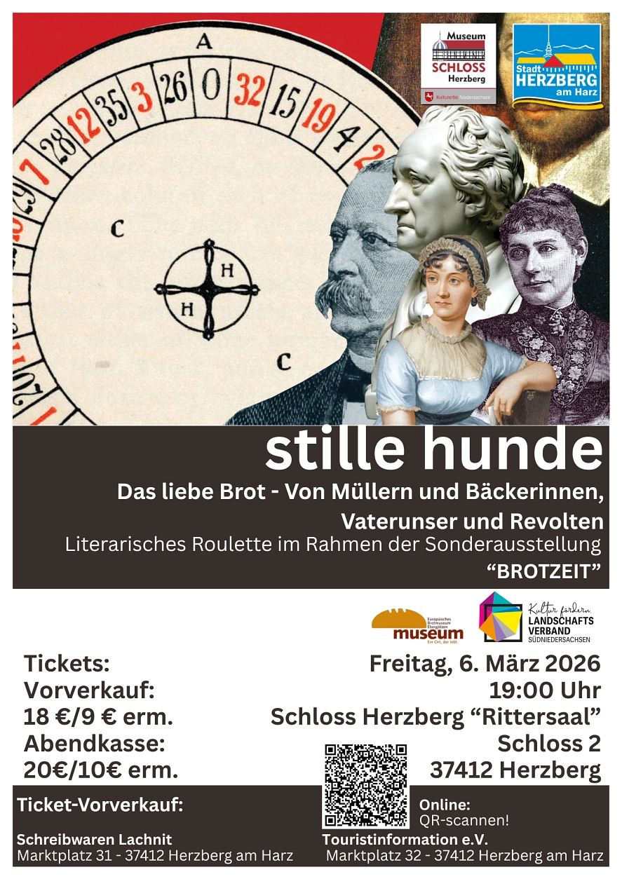 Das liebe Brot - Von Müllern und Bäckerinnen, Vaterunser und Revolten Das liebe Brot - Von Müllern und Bäckerinnen, Vaterunser und Revolten © Stadt Herzberg am Harz