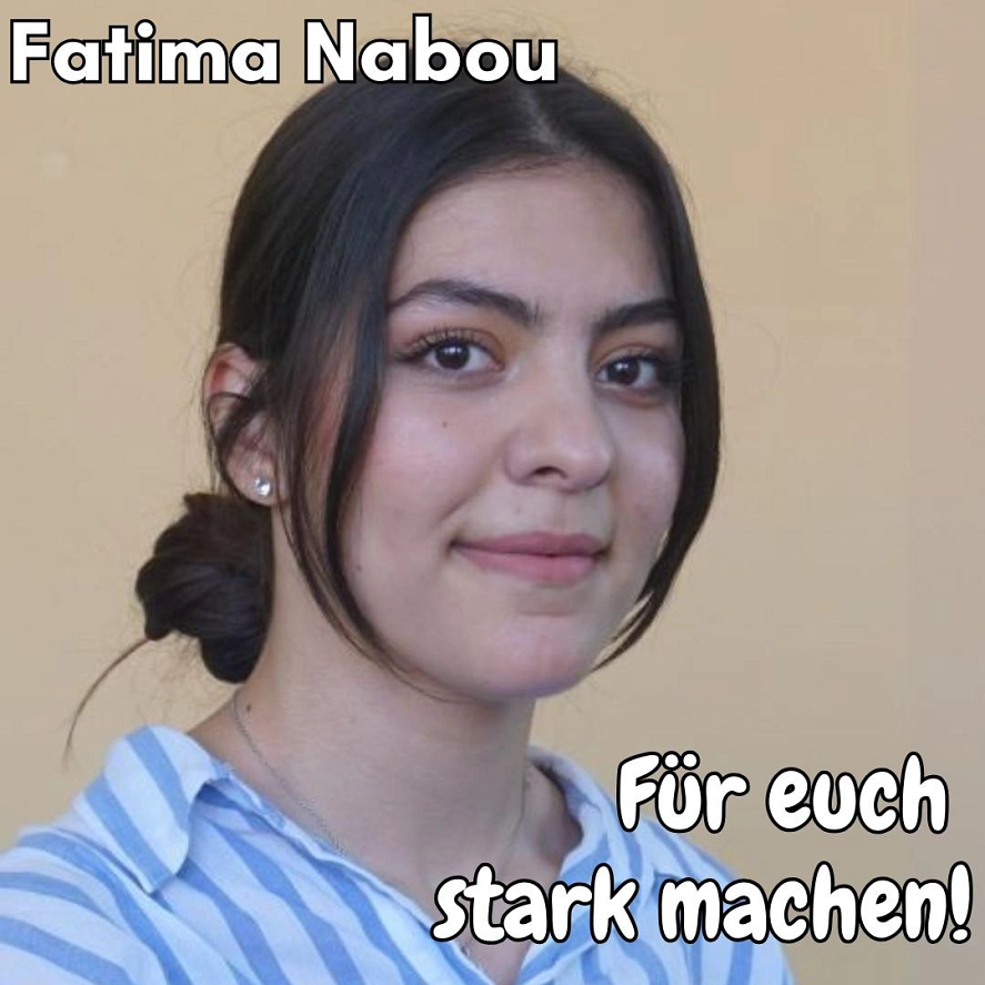 Fatima Nabou - Für euch stark machen! Mein Wahlprogramm:
Ich möchte für euch neue Angebote in Herzberg am Harz schaffen! © Stadt Herzberg am Harz