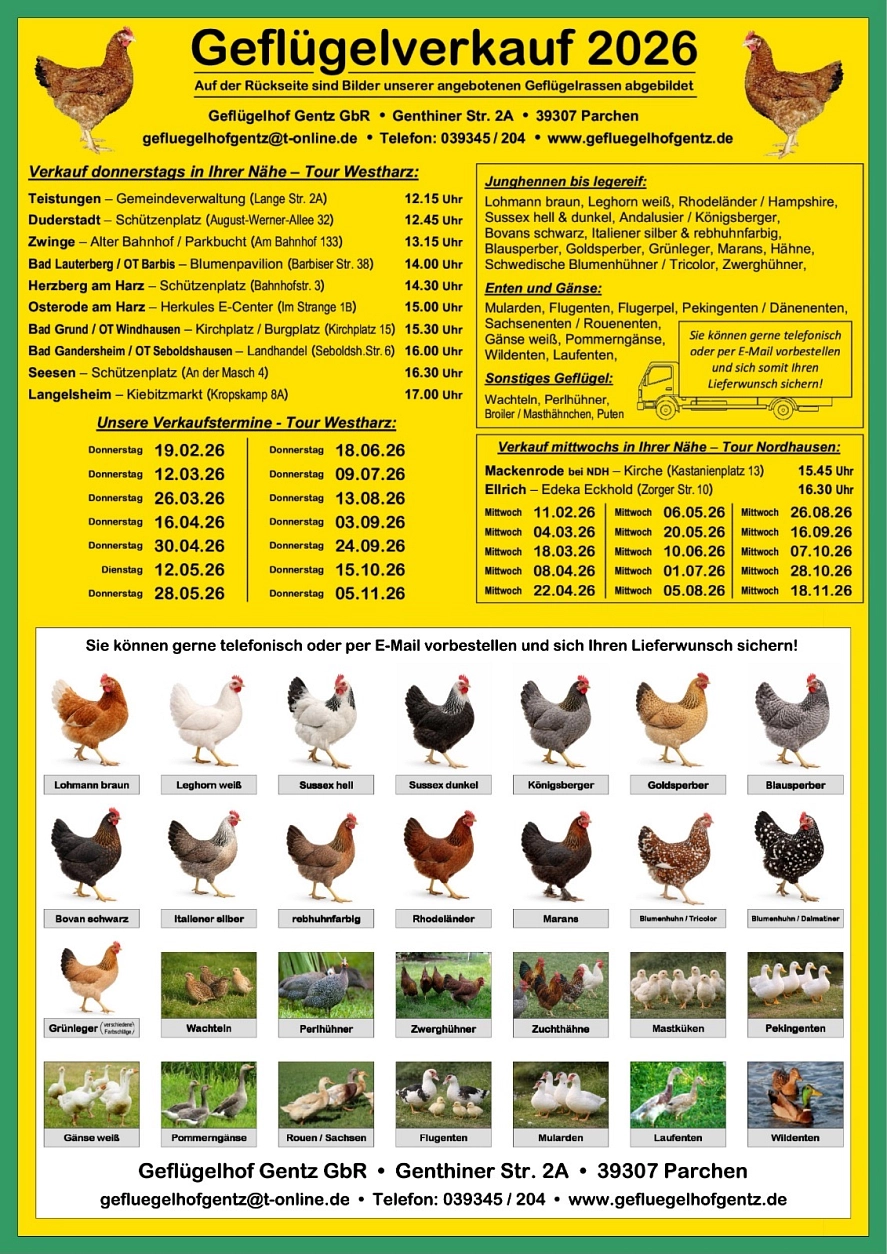 GEFLÜGELHOF GENTZ&nbsp;&copy;&nbsp;GEFLÜGELHOF GENTZ