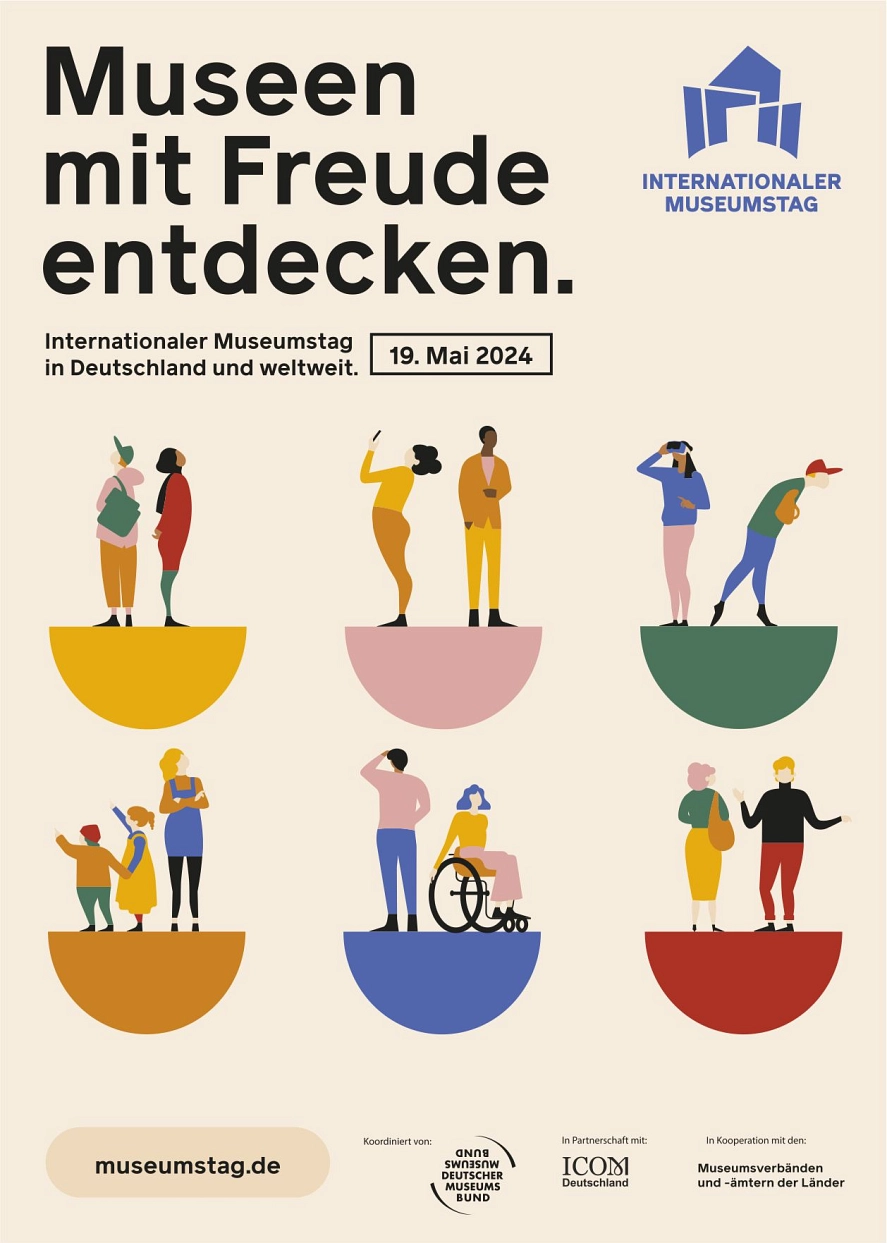 Hier finden Sie das Programm des Internationalen Museumstages, der am 19. Mai 2024 stattfinden wird. 

Lassen Sie sich mit unserer Detailsuche Museumsaktionen ausspielen. Dabei müssen Sie nicht jedes Feld des Filters ausfüllen. Geben Sie zum Beispiel ein Museum ein, das Sie interessiert. Wenn Sie auf der Suche nach digitalen Aktionen sind, die Sie von Zuhause aus entdecken können, wählen Sie den Aktionsstyp "nur digitale Aktionen". Sie wollen sehen, was in Ihrer Umgebung angeboten wird? Suchen Sie nach einem Ort und/oder geben Sie einen Umkreis an. Alternativ können Sie sich auch alle Aktionen in einem Bundesland anzeigen lassen.&nbsp;&copy;&nbsp;Stadt Herzberg am Harz