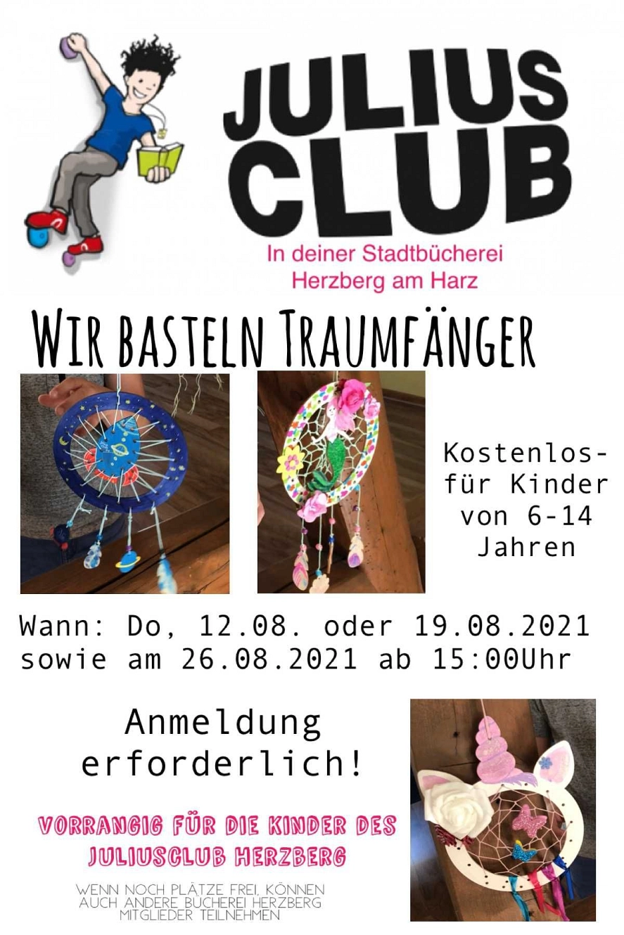 Wir basteln literarische Traumfänger!&nbsp;&copy;&nbsp;Stadt Herzberg am Harz