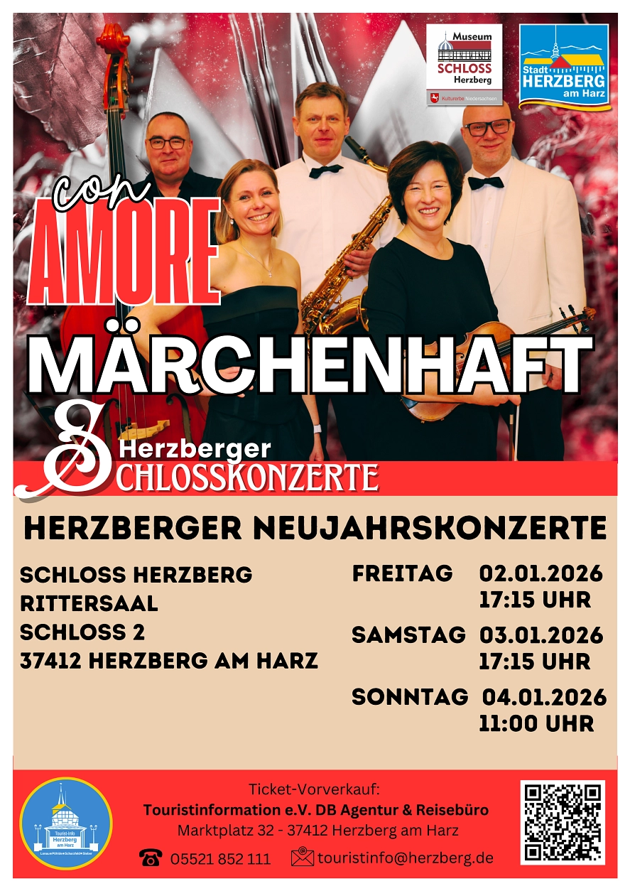 Neujahrskonzerte 2026 Neujahrskonzerte 2026 © Stadt Herzberg am Harz