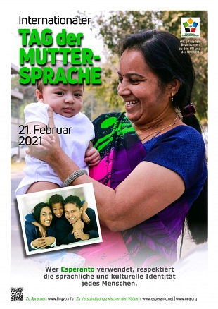 Plakat "Internationaler Tag der Muttersprachen"&nbsp;&copy;&nbsp;Esperantogesellschaft Südharz