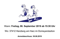 Plakat und Flyer aussen Stadionsportfest Titelseite Informationen MTV Sportfest im Domeyerstadion
