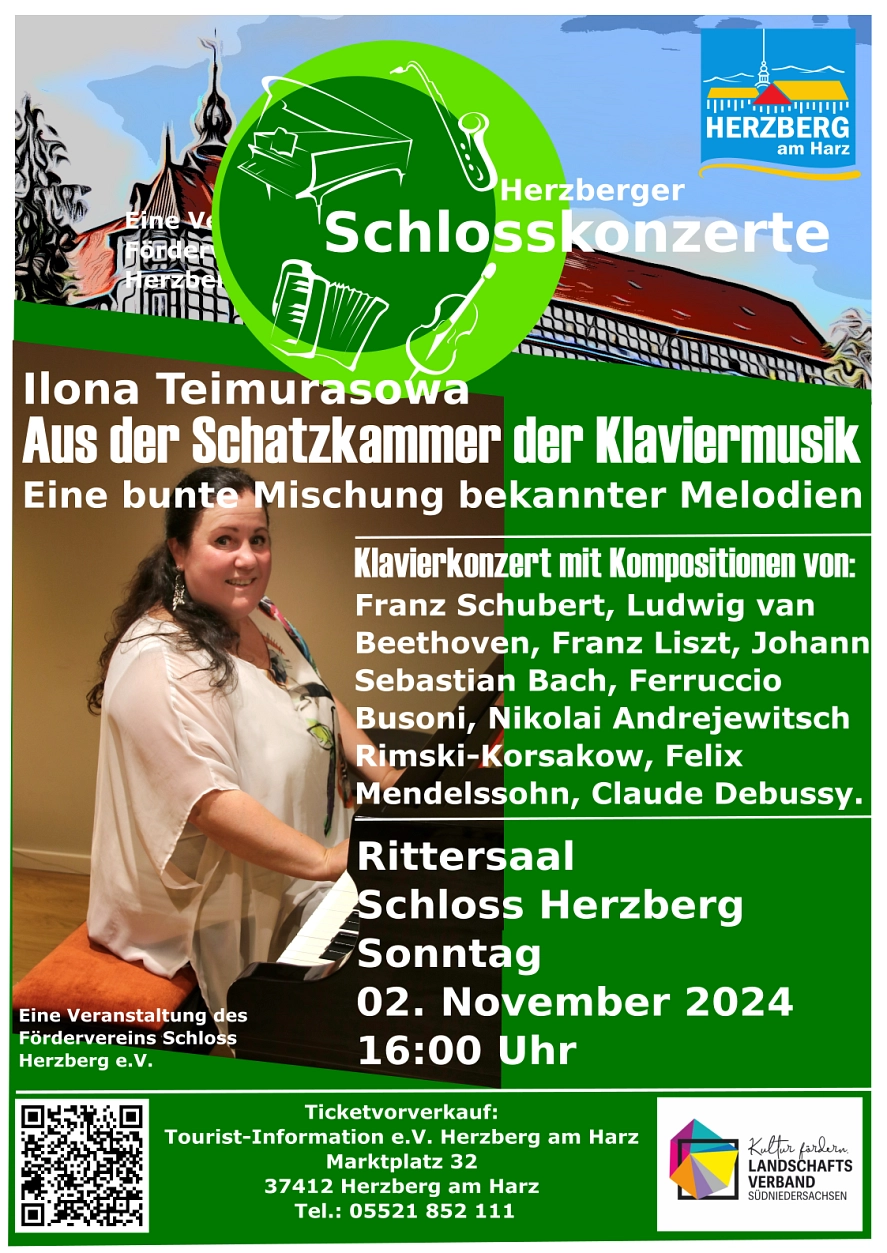 Schlosskonzert 02.11.2024 Schlosskonzert 02.11.2024 © Stadt Herzberg am Harz