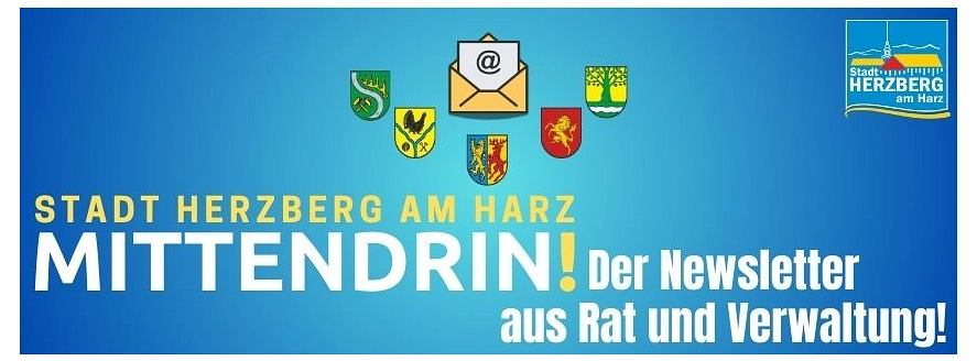 Stadt Herzberg am Harz: Mittendrin! Der Newsletter aus Rat und Verwaltung!&nbsp;&copy;&nbsp;Stadt Herzberg am Harz