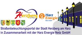 Straßenbeleuchtungsportal Banner Straßenbeleuchtungsportal © Harz Energie Netz GmbH