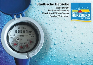 Wasserzähler&nbsp;&copy;&nbsp;Stadt Herzberg am Harz