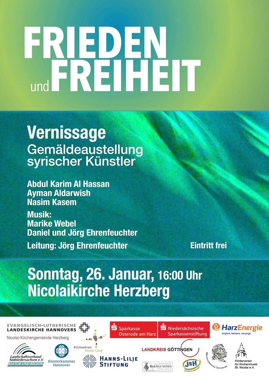Vernissage - Frieden und Freiheit&nbsp;&copy;&nbsp;Ev.-luth. Nicolaigemeinde Herzberg