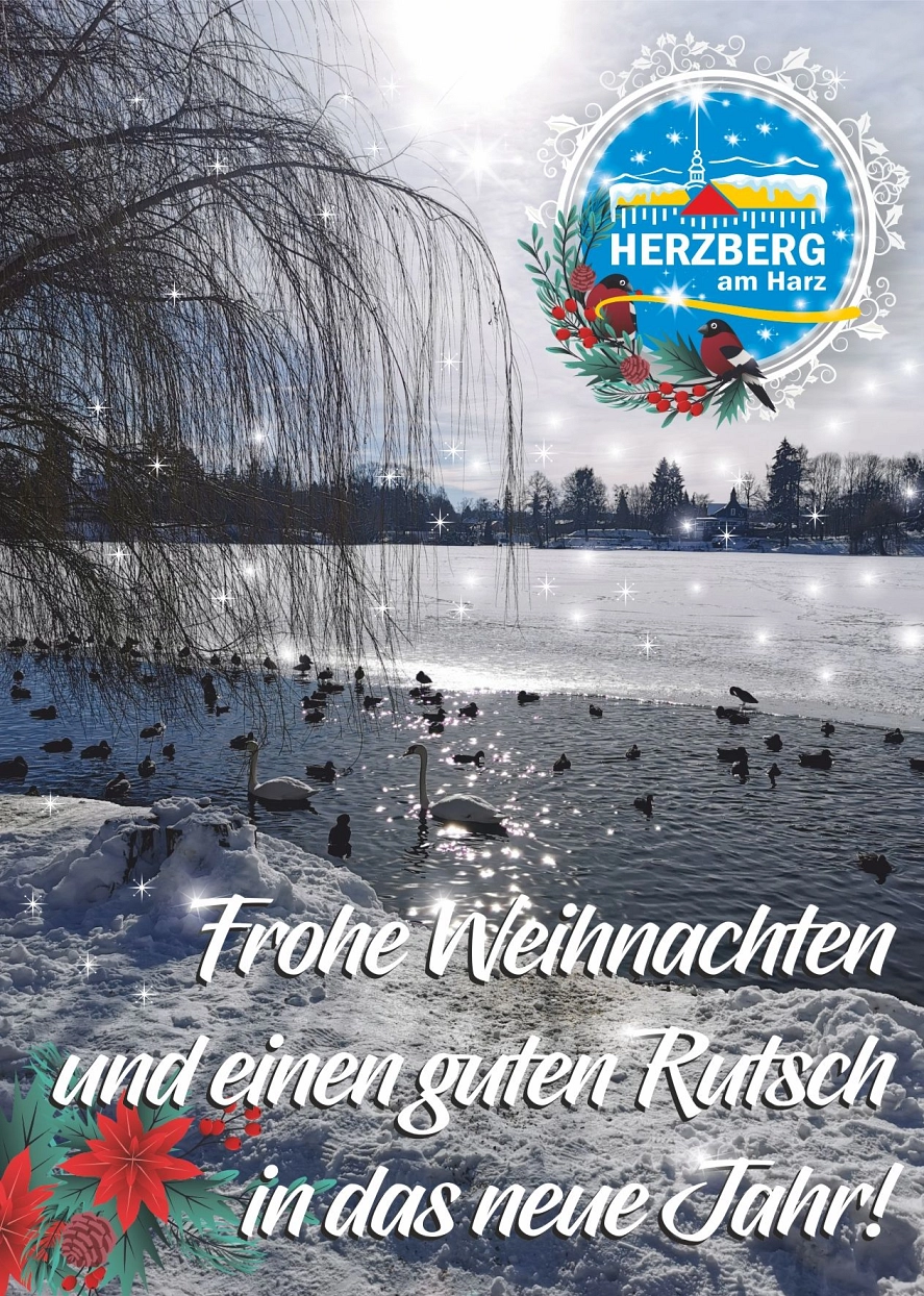 Weihnachtspostkarte Stadt Herzberg am Harz Weihnachtspostkarte Stadt Herzberg am Harz © Stadt Herzberg am Harz