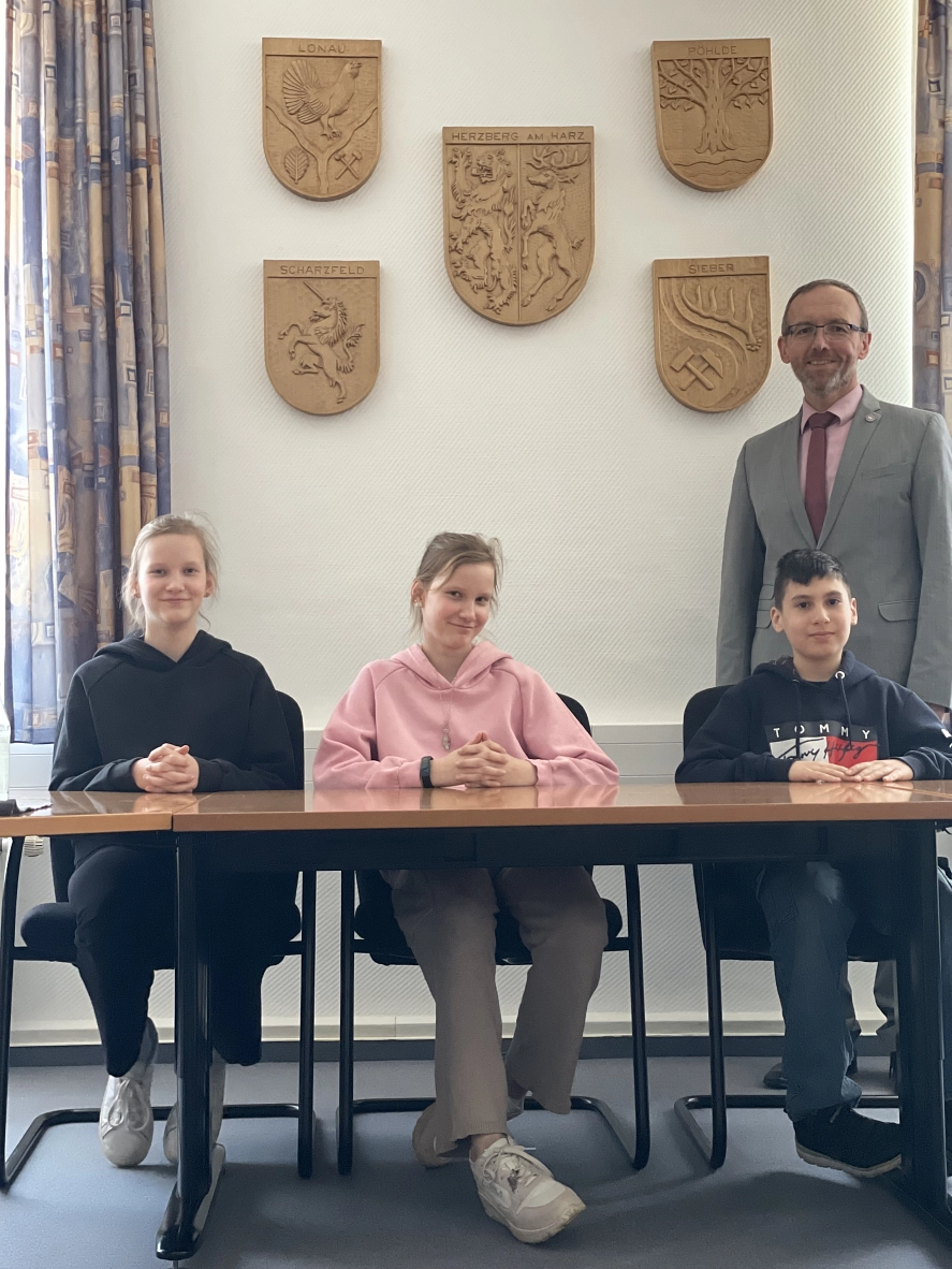 Zu Besuch beim Bürgermeister&nbsp;&copy;&nbsp;Stadt Herzberg am Harz